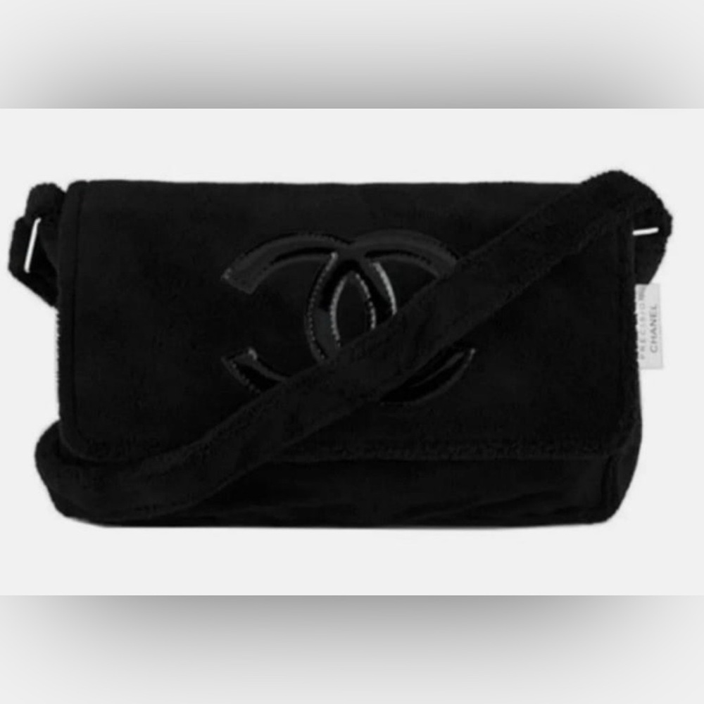 Authentic Chanel Precision Terry Cloth Shoulder Bag 2006  (item #N02)